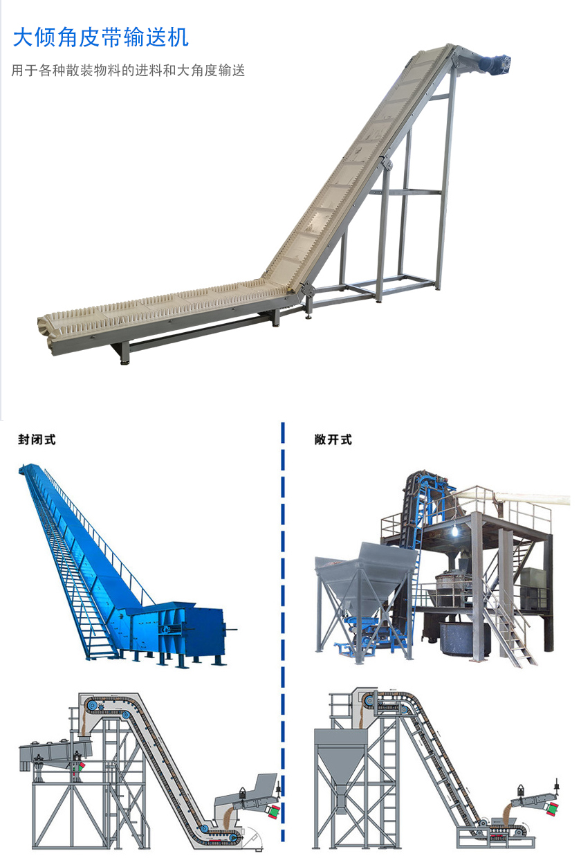 在環(huán)境溫度為-19℃ ~+40℃范圍內(nèi)，輸送堆積比重為0.5-2.5t/m3的各種散狀物料